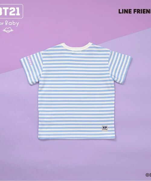 KP / ケーピー Tシャツ | 【BT21】アップリケボーダー半袖Tシャツ | 詳細17