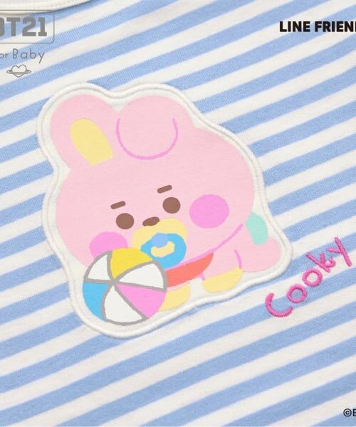 KP / ケーピー Tシャツ | 【BT21】アップリケボーダー半袖Tシャツ | 詳細18