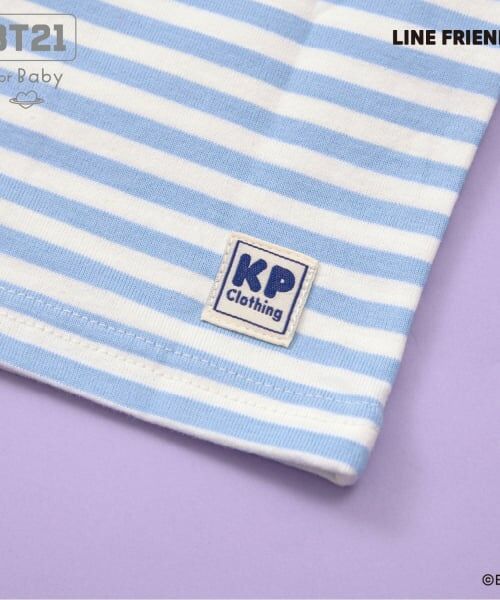 KP / ケーピー Tシャツ | 【BT21】アップリケボーダー半袖Tシャツ | 詳細20