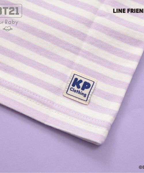 KP / ケーピー Tシャツ | 【BT21】アップリケボーダー半袖Tシャツ | 詳細24