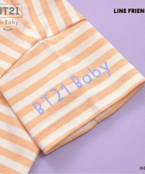 KP / ケーピー Tシャツ | 【BT21】アップリケボーダー半袖Tシャツ | 詳細3