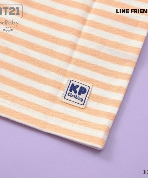 KP / ケーピー Tシャツ | 【BT21】アップリケボーダー半袖Tシャツ | 詳細4