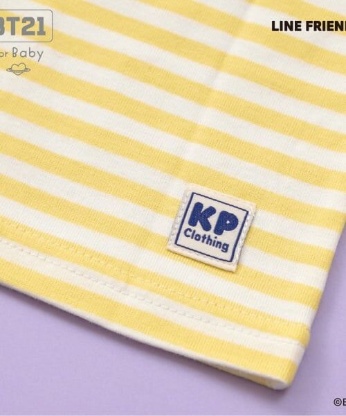 KP / ケーピー Tシャツ | 【BT21】アップリケボーダー半袖Tシャツ | 詳細8