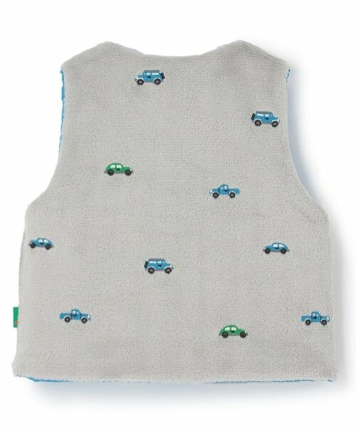 KP / ケーピー ブルゾン | タフタ×車刺しゅう裏ボア 中綿ベスト | 詳細4