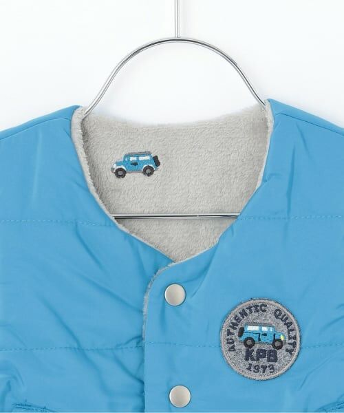 KP / ケーピー ブルゾン | タフタ×車刺しゅう裏ボア 中綿ベスト | 詳細5