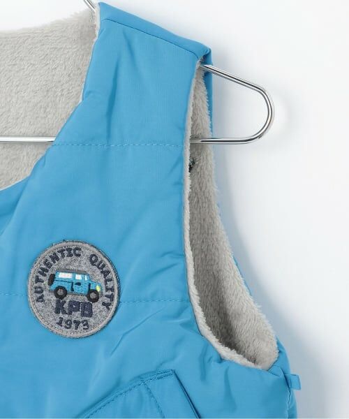 KP / ケーピー ブルゾン | タフタ×車刺しゅう裏ボア 中綿ベスト | 詳細6