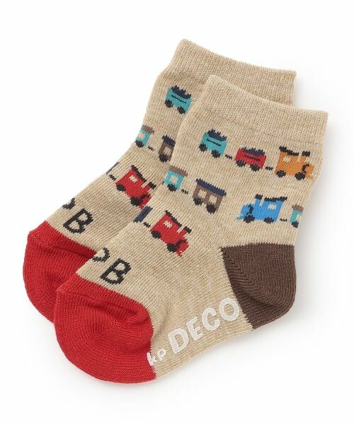 KP / ケーピー ソックス | 電車柄 ソックス（ベージュ）