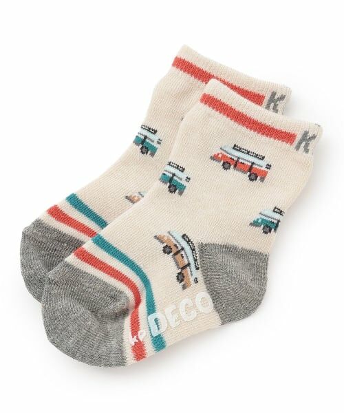 KP / ケーピー ソックス | 車柄 ソックス（オートミール）
