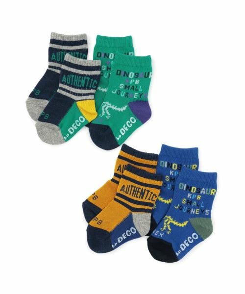 KP / ケーピー ソックス | 恐竜・ライン 2Pソックス | 詳細5