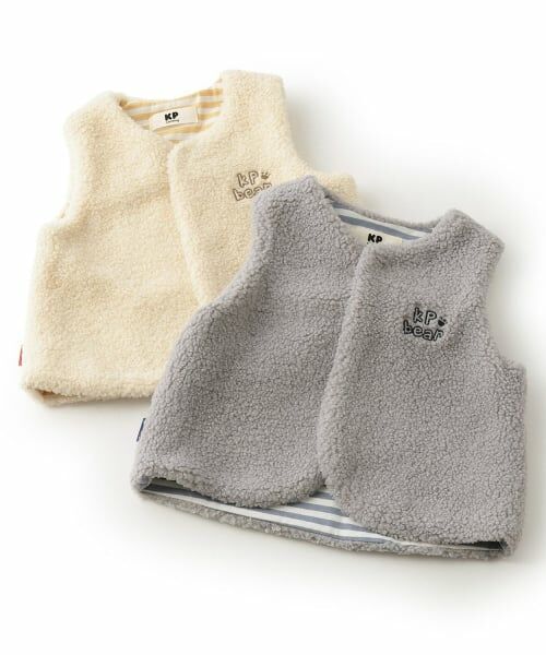 KP / ケーピー ベビー・キッズウエア | クマ ボアベスト | 詳細9