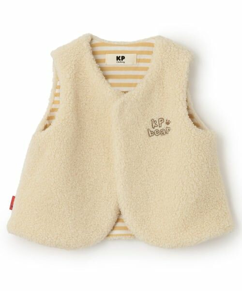 KP / ケーピー ベビー・キッズウエア | クマ ボアベスト（オフ ホワイト）
