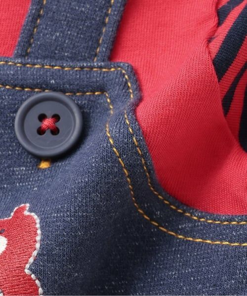 KP / ケーピー ロンパース | レイヤード風ストレッチ裏毛 カバーオール | 詳細8