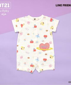 KP / ケーピー ロンパース | 【BT21】アップリケ 総柄ショートオール