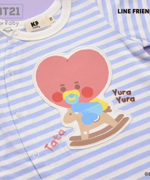 KP / ケーピー ロンパース | 【BT21】アップリケ 総柄ショートオール | 詳細14