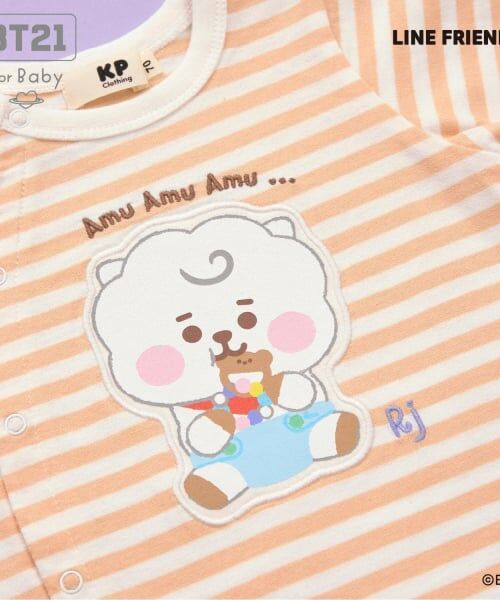 KP / ケーピー ロンパース | 【BT21】アップリケ 総柄ショートオール | 詳細2