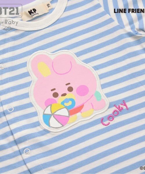 KP / ケーピー ロンパース | 【BT21】アップリケボーダーショートオール | 詳細18