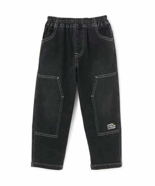 KP / ケーピー その他パンツ | ストレッチデニム ダブルニーワークパンツ（黒）