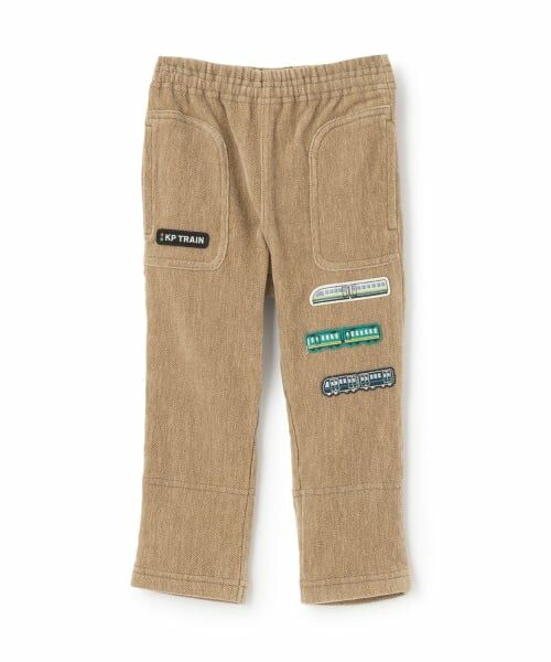 KP / ケーピー その他パンツ | 電車ワッペン ツイルベア起毛パンツ（ベージュ）