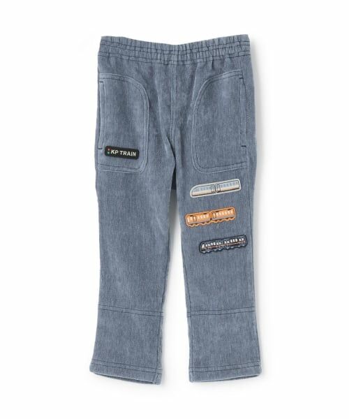 KP / ケーピー その他パンツ | 電車ワッペン ツイルベア起毛パンツ（サックス）