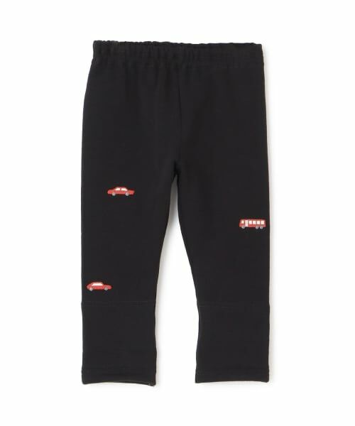 KP / ケーピー その他パンツ | 車刺シュウ ストレッチ裏毛裏起毛レギパン（黒）