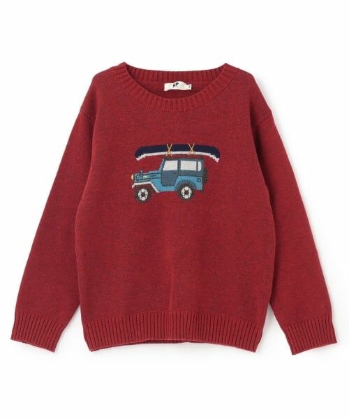 KP / ケーピー ニット・セーター | 車 セーター（赤）