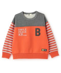 KP / ケーピー スウェット | 袖ボーダー配色 トレーナー