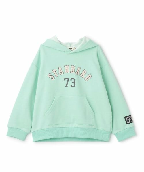 KP / ケーピー パーカー | ロゴプルオーバーパーカ（エメラルド グリーン）