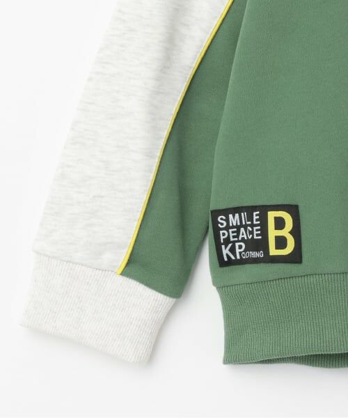 KP / ケーピー スウェット | 胸切り替えバイカラー トレーナー | 詳細4