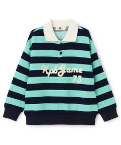 KP / ケーピー スウェット | 衿付き ボーダー裏毛トレーナー