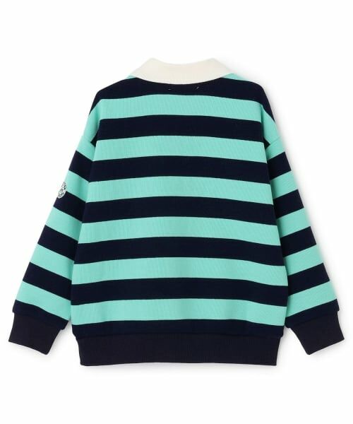 KP / ケーピー スウェット | 衿付き ボーダー裏毛トレーナー | 詳細1