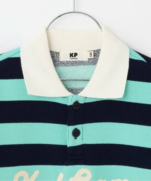 KP / ケーピー スウェット | 衿付き ボーダー裏毛トレーナー | 詳細2
