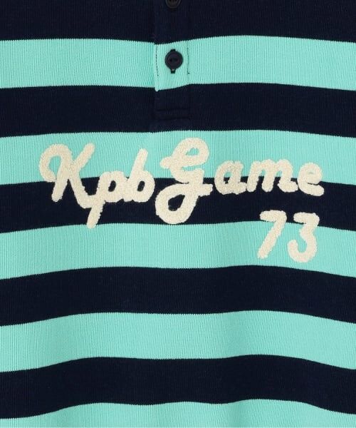 KP / ケーピー スウェット | 衿付き ボーダー裏毛トレーナー | 詳細3