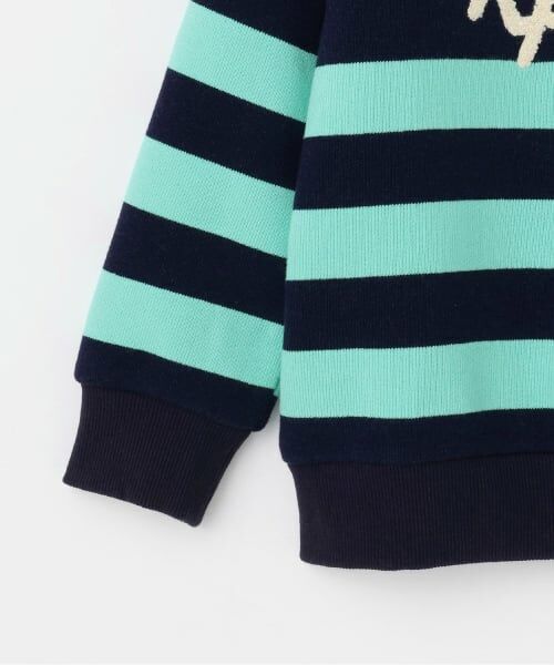KP / ケーピー スウェット | 衿付き ボーダー裏毛トレーナー | 詳細6