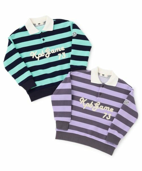 KP / ケーピー スウェット | 衿付き ボーダー裏毛トレーナー | 詳細8