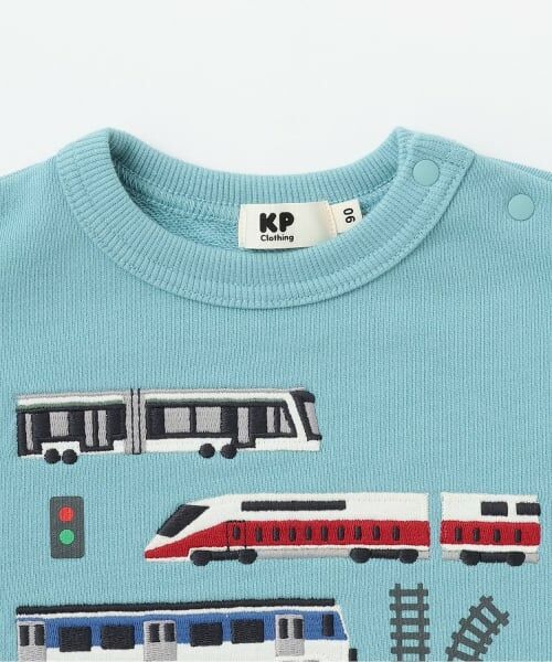 KP / ケーピー スウェット | 電車アップリケ トレーナー | 詳細2