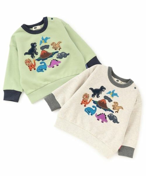 KP / ケーピー スウェット | 恐竜アップリケ トレーナー | 詳細8