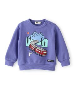 KP / ケーピー スウェット | 電車サガラ刺シュウ トレーナー 【吸湿発熱】