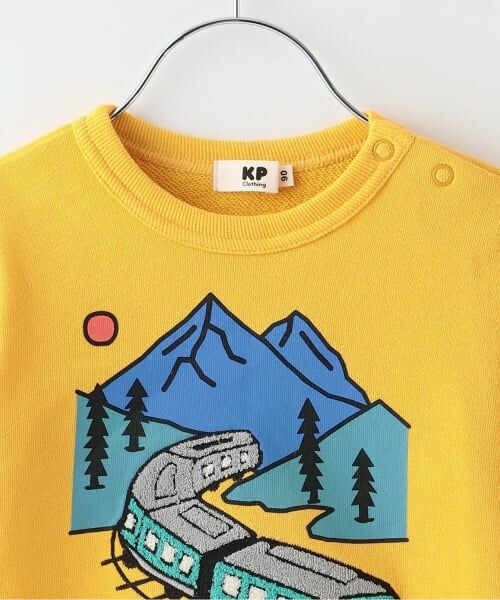 KP / ケーピー スウェット | 電車サガラ刺シュウ トレーナー 【吸湿発熱】 | 詳細2