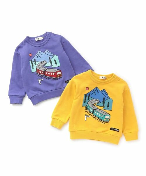 KP / ケーピー スウェット | 電車サガラ刺シュウ トレーナー 【吸湿発熱】 | 詳細6