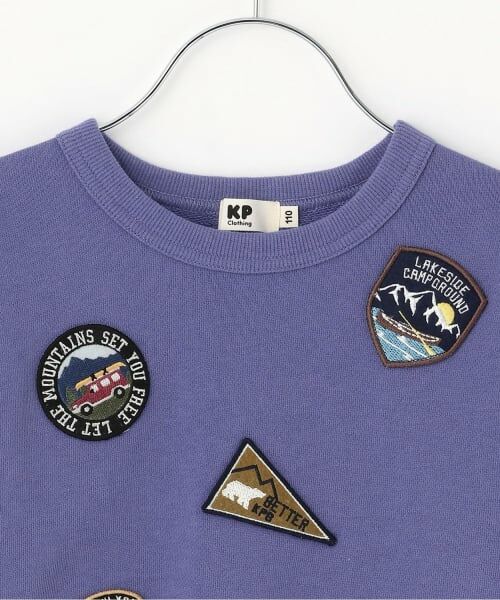 KP / ケーピー スウェット | ワッペン 裏毛トレーナー 【吸湿発熱】 | 詳細2