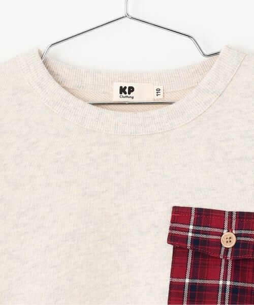 KP / ケーピー スウェット | 先染チェック×裏毛 ポケットトレーナー | 詳細2