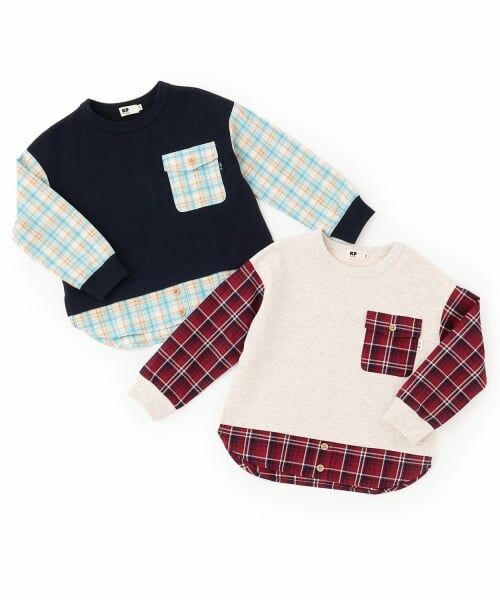 KP / ケーピー スウェット | 先染チェック×裏毛 ポケットトレーナー | 詳細8
