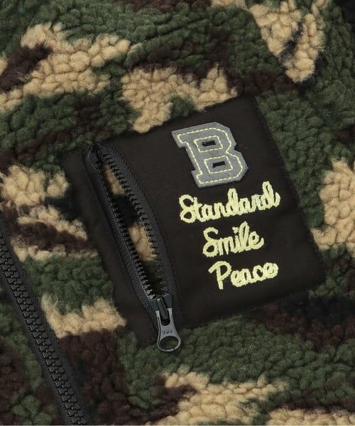 KP / ケーピー ブルゾン | 迷彩プリント ボア ジャケット | 詳細3