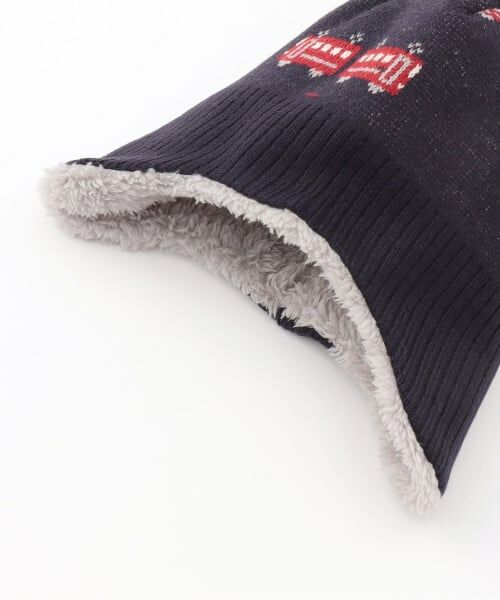 KP / ケーピー ニットキャップ | 電車柄 耳当て付きニット帽 | 詳細2