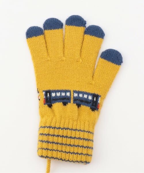 KP / ケーピー 手袋 | 電車柄 手袋 | 詳細1