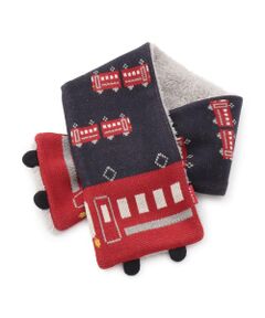 KP / ケーピー マフラー・ショール・スヌード・ストール | 電車柄 マフラー