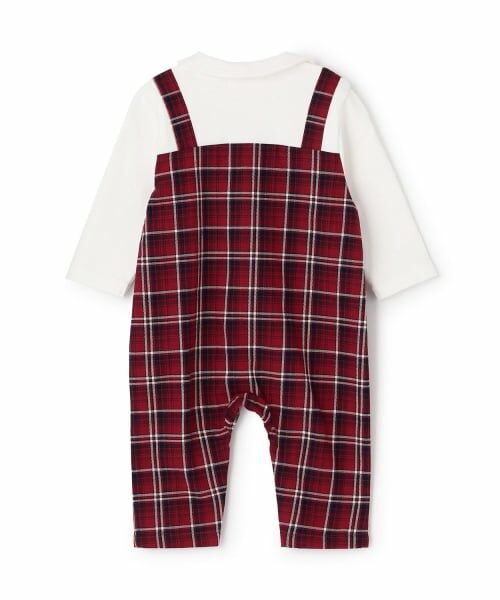 KP / ケーピー ロンパース | 先染チェック レイヤード風カバーオール | 詳細1