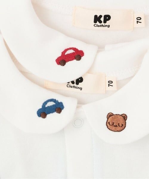 KP / ケーピー ロンパース | 先染チェック レイヤード風カバーオール | 詳細3