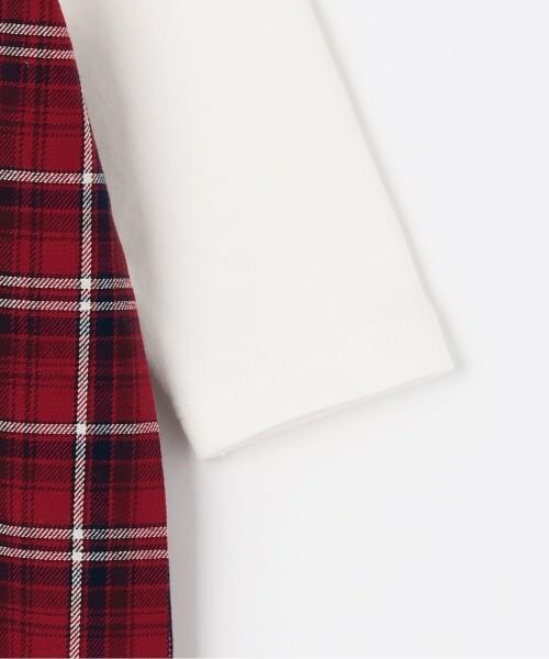 KP / ケーピー ロンパース | 先染チェック レイヤード風カバーオール | 詳細4