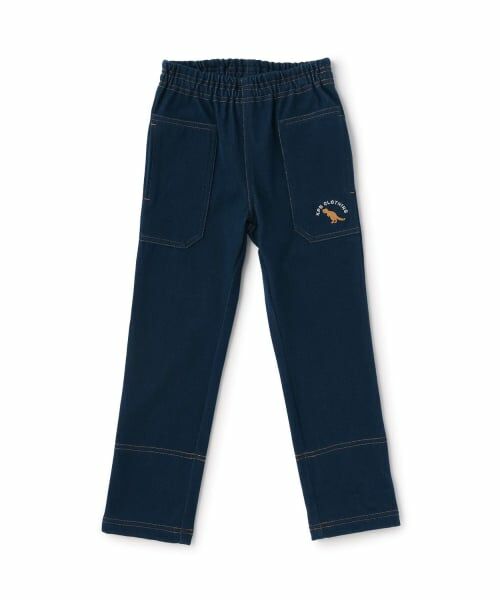 KP / ケーピー その他パンツ | デニム風ニットツイルパンツ（紺）